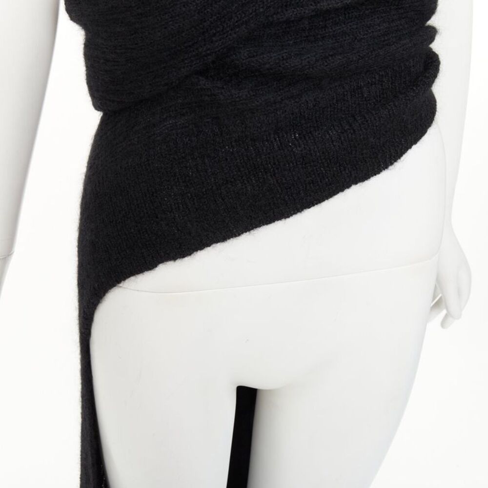 Yohji Yamamoto Black Wrap Cardigan Sweater - Picture 7 of 9